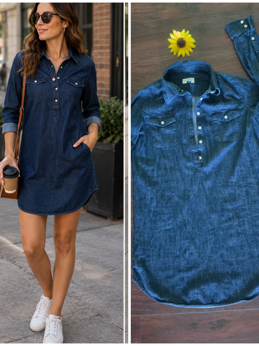 Universal Thread Dark Indigo Denim Shirt